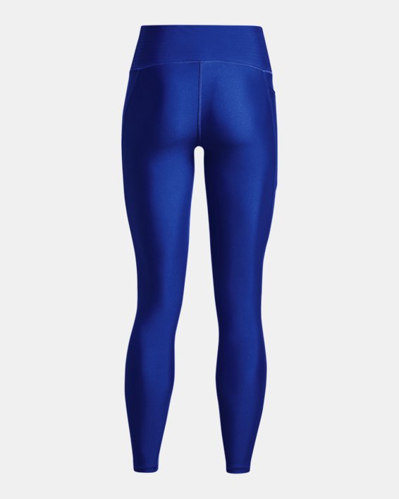 Women's HeatGear® No-Slip Waistband Full-Length Leggings in Blue image number 5